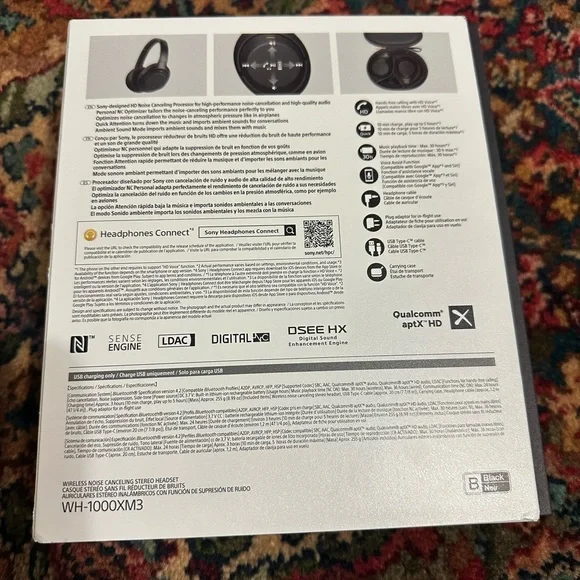 New Sony Wh-1000xm3 Wireless Noise-Canceling Over-Ear Headphones